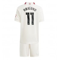 Dětský Fotbalový dres Manchester United Rasmus Hojlund #11 2023-24 Třetí Krátký Rukáv (+ trenýrky)